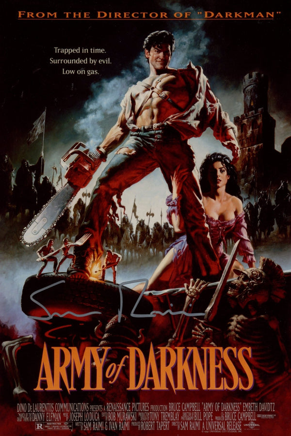 Sam Raimi Army of Darkness 8x12 Signed Photo JSA Certified Autograph
