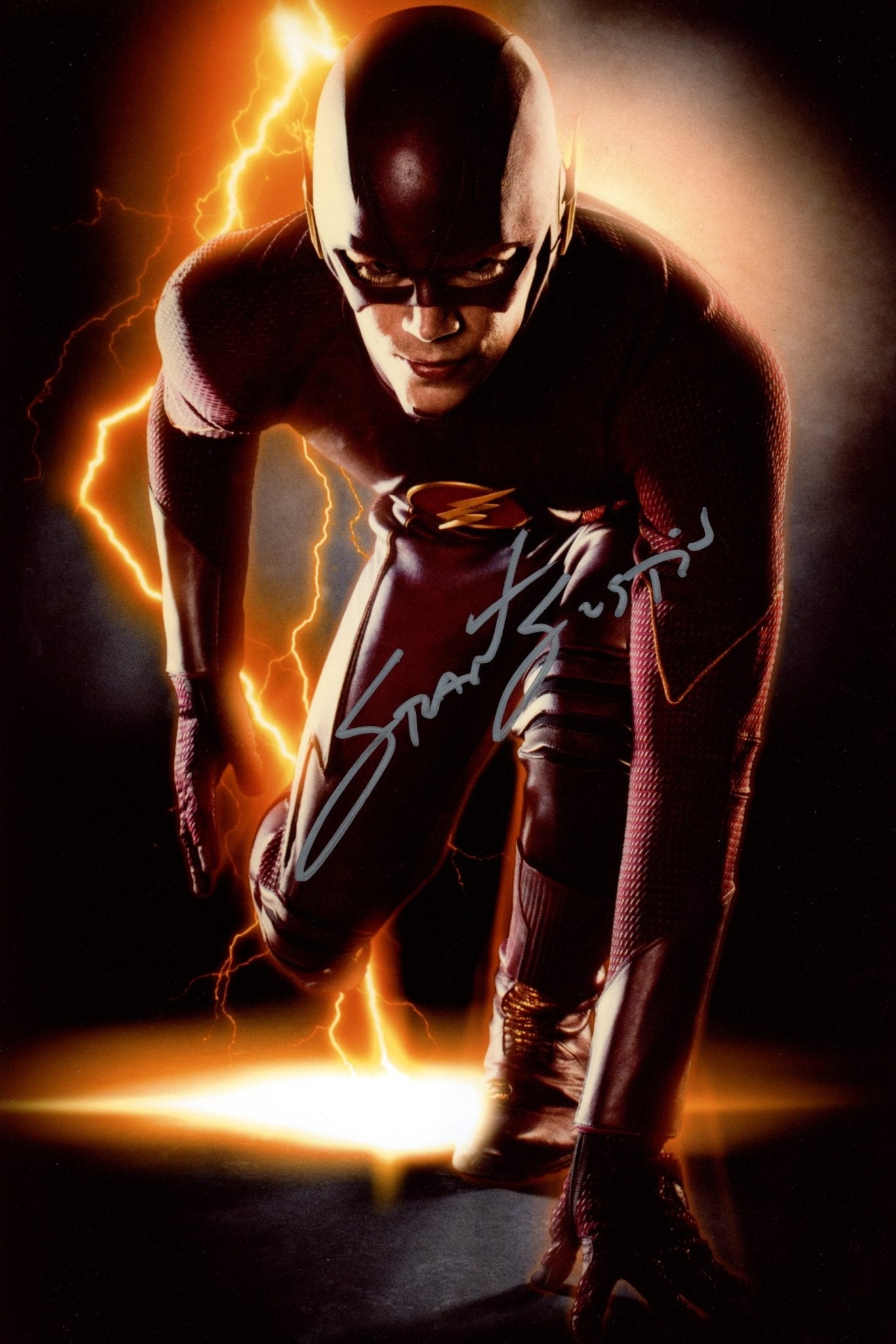 Grant Gustin The Flash 8x12 Signed Photo JSA Certified Autograph