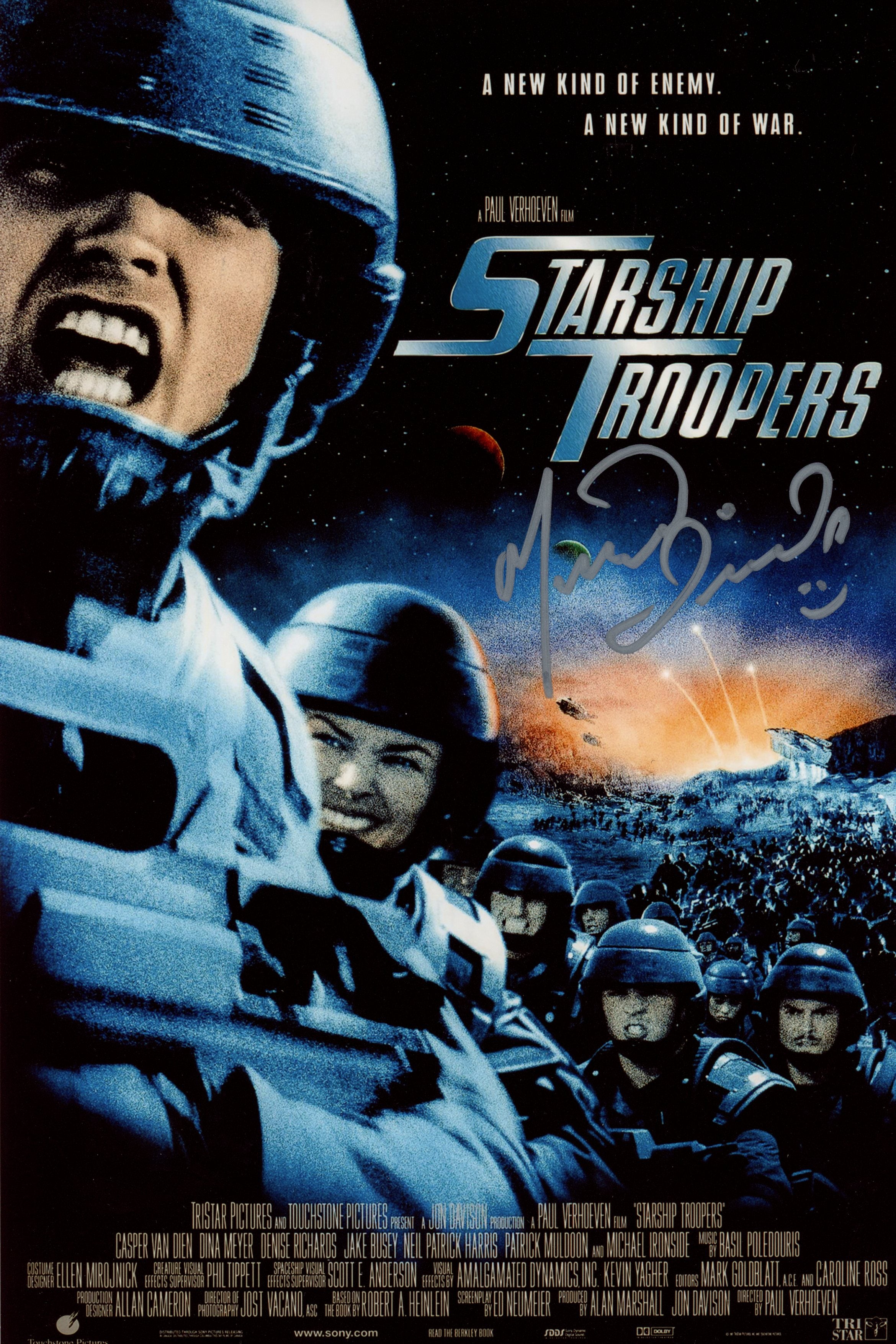 Michael Ironside Starship Troopers 8x12 Signed Photo