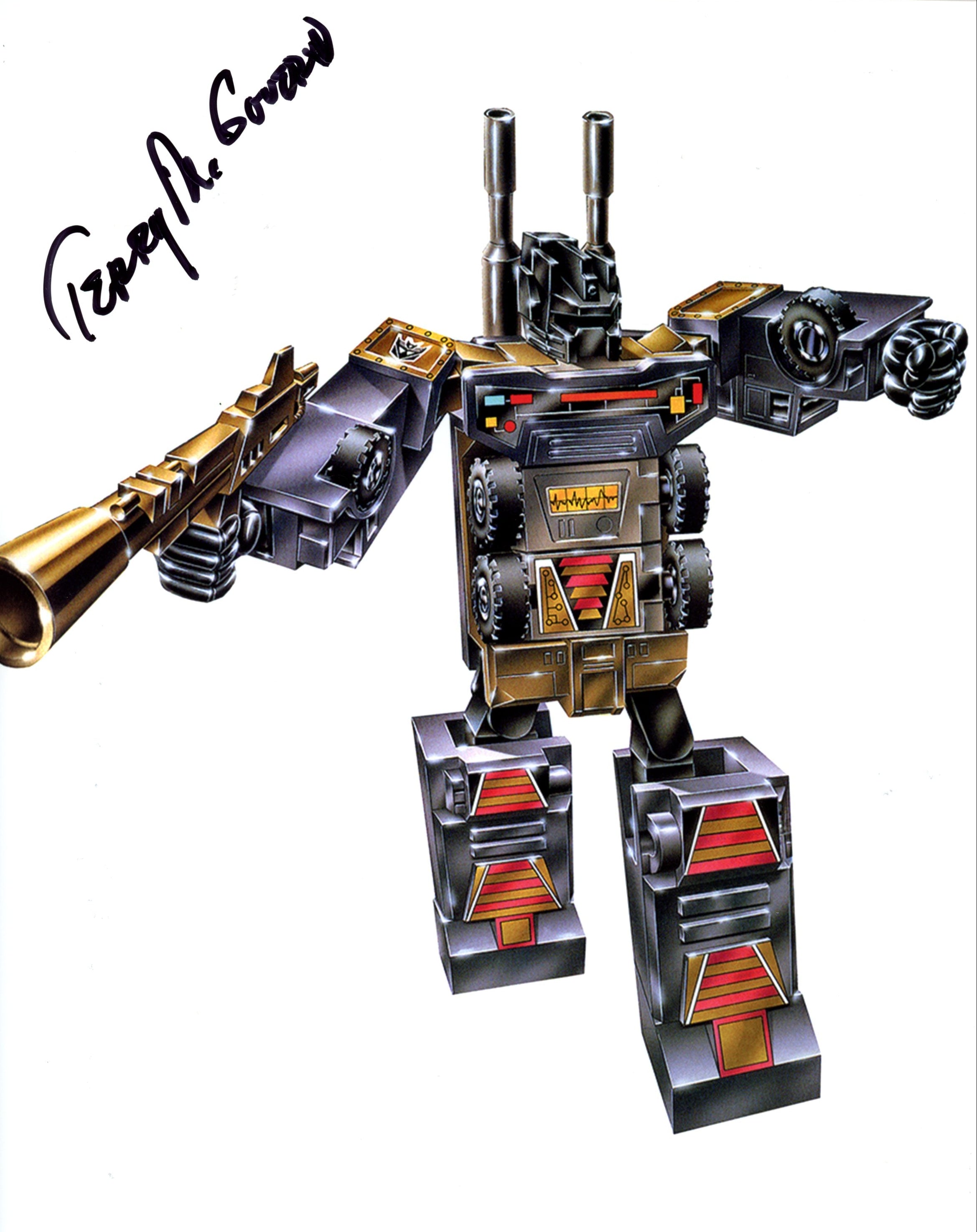Terry McGovern Onslaught in Transformers 8x10 Signed Photo
