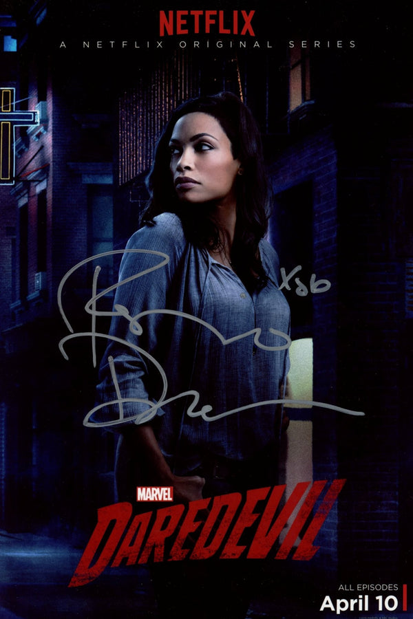 Rosario Dawson Marvel's Daredevil 8x12 Signed Photo JSA Certified Autograph