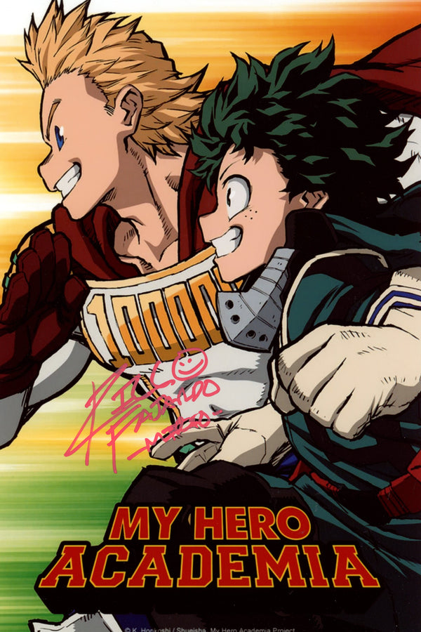 Ricco Fajardo My Hero Academia 8x12 Signed Photo