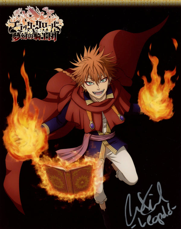 Austin Tindle Black Clover 8x10 Signed Photo JSA Certified Autograph