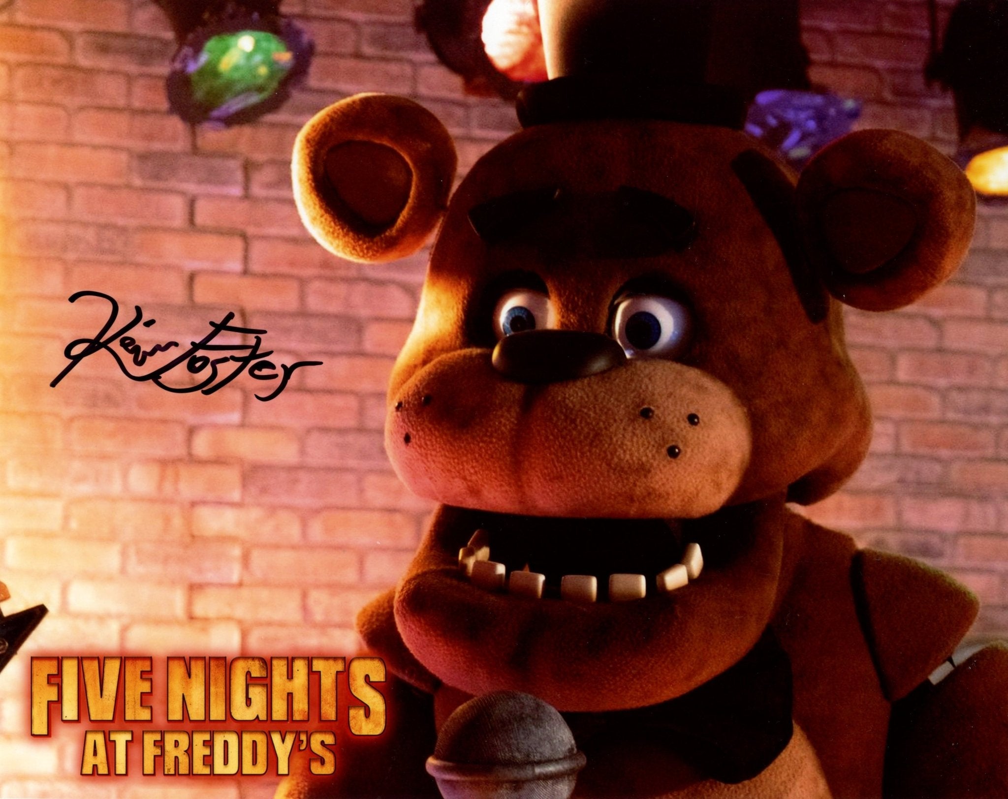 Kevin Foster Five Nights at Freddy's 8x10 Signed Photo JSA Certified Autograph