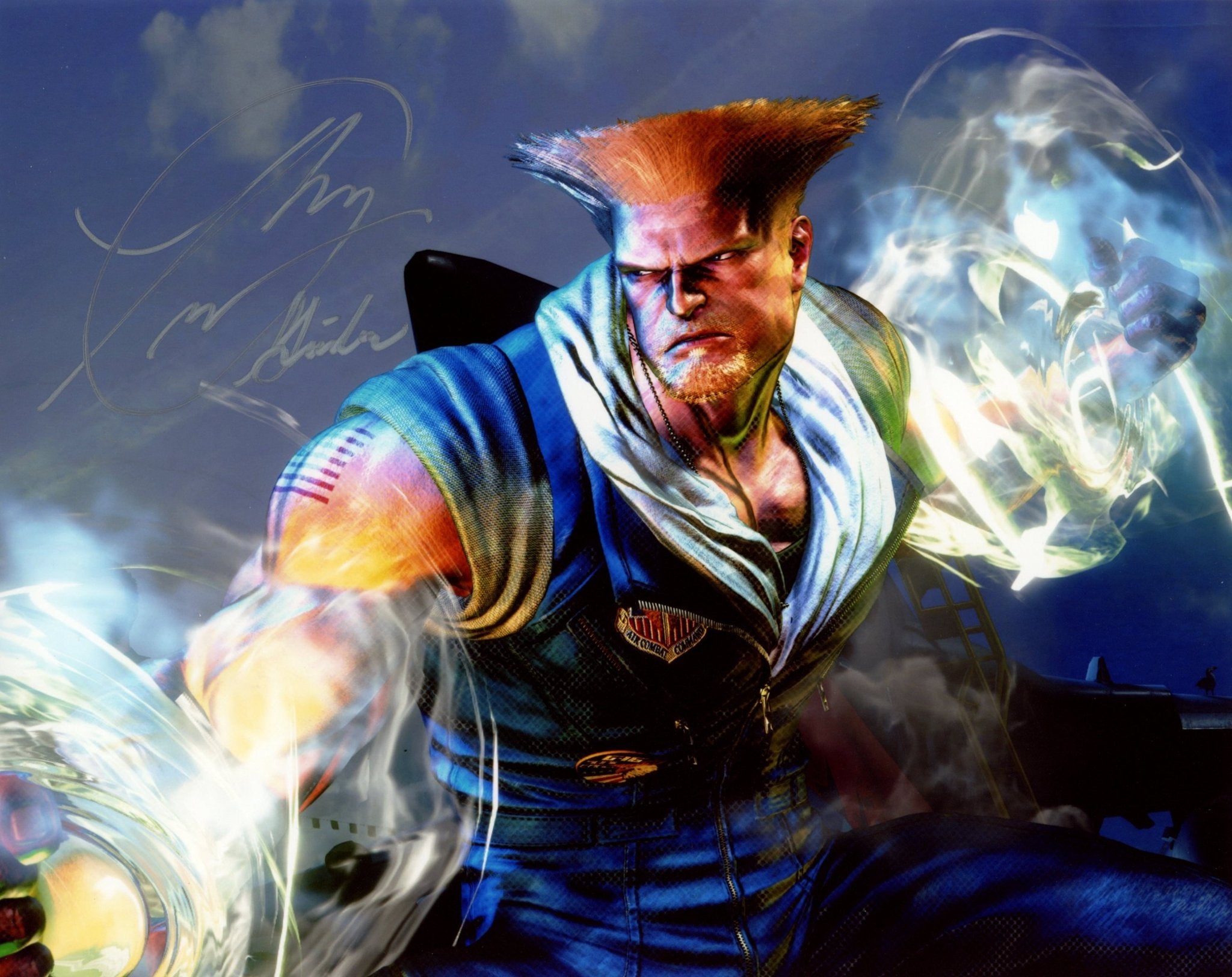 Ray Chase Street Fighter 8x10 Signed Photo JSA Certified Autograph