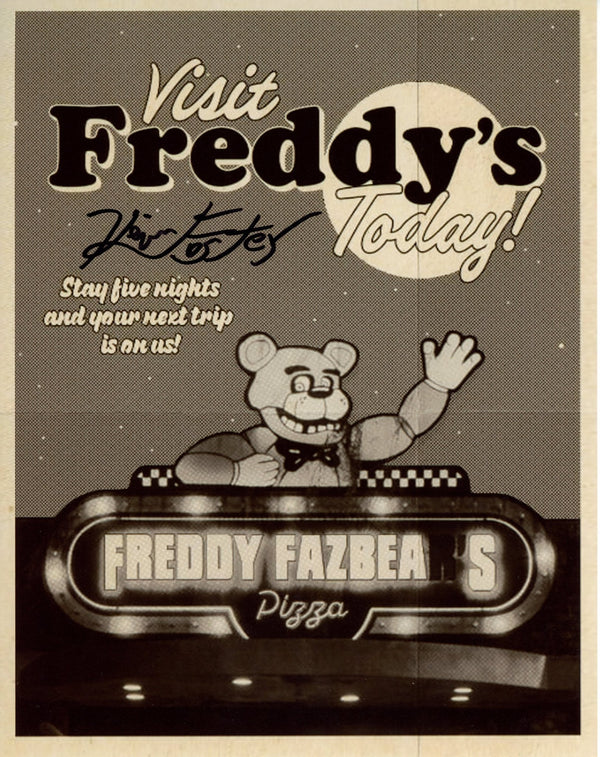 Kevin Foster Five Nights at Freddy's 8x10 Signed Photo JSA Certified Autograph