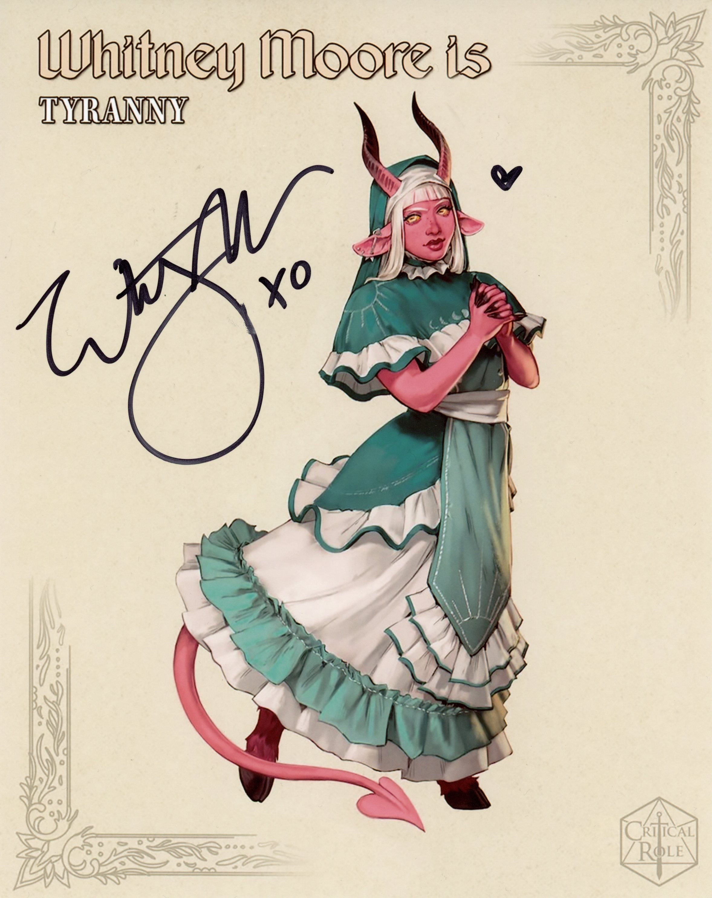 Whitney Moore Critical Role Campaign 4 8x10 Signed Photo