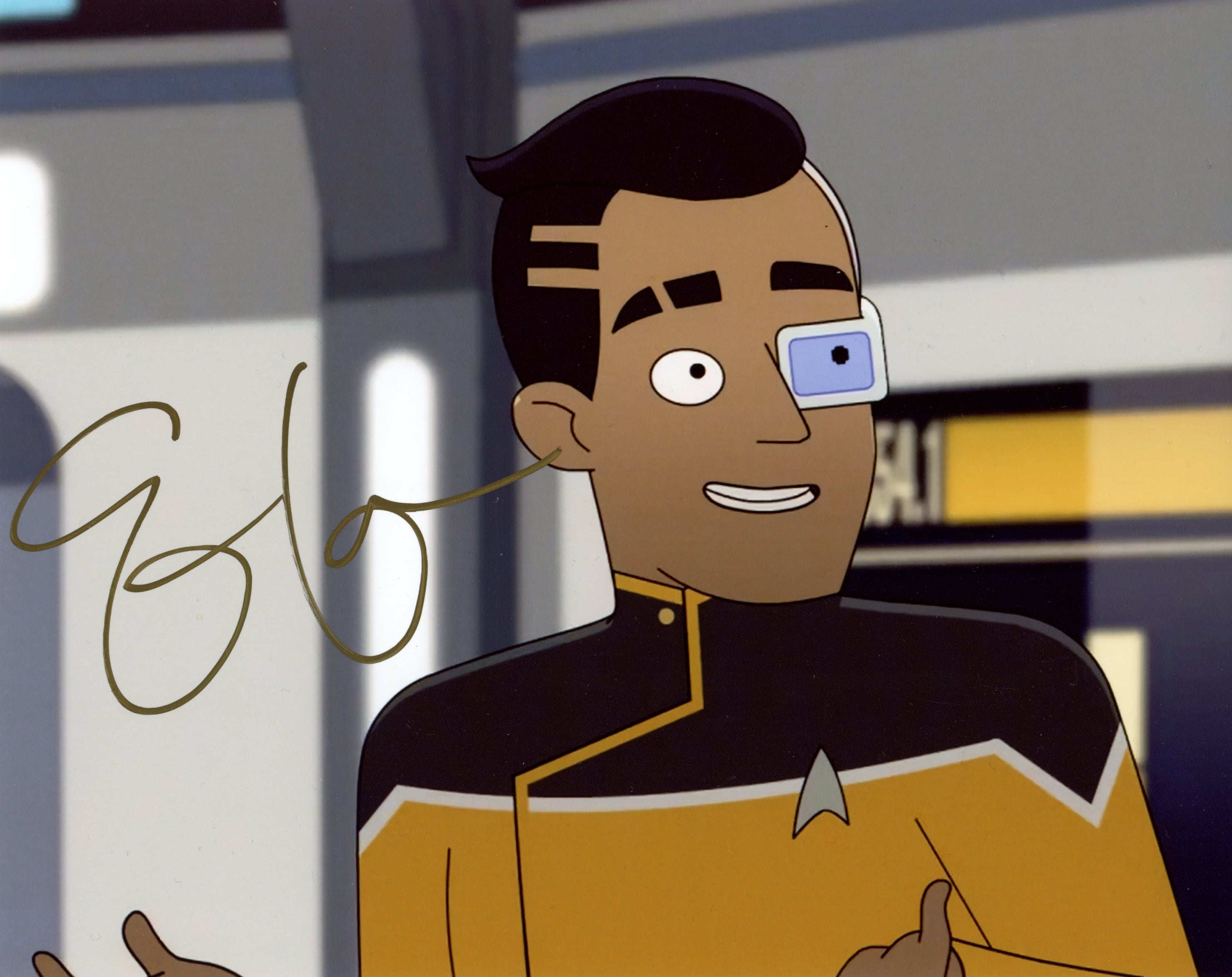 Eugene Cordero Star Trek: Lower Decks 8x10 Signed Photo