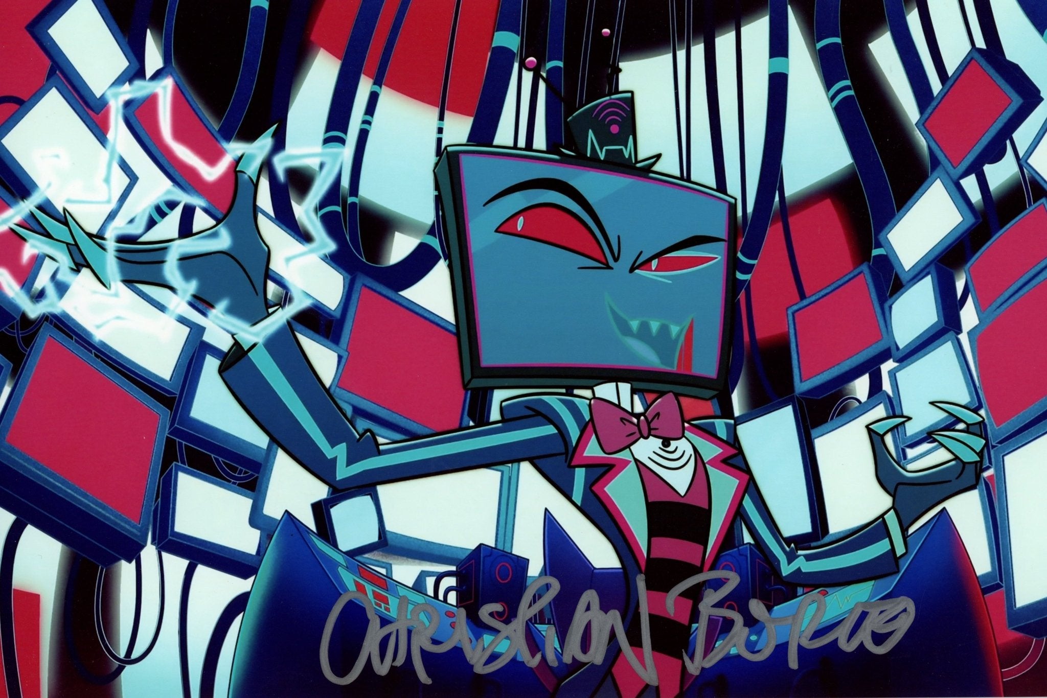 Christian Borle Hazbin Hotel 8x12 Signed Photo JSA Certified Autograph