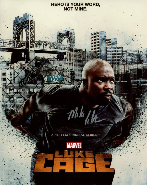 Mike Colter Marvel's Luke Cage Signed 8x10 Photo JSA Certified Autograph