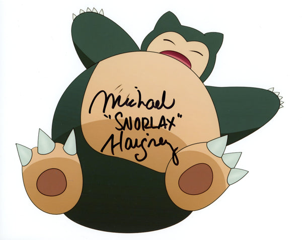 Michael Haigney "Snorlax" in Pokemon 8x10 Signed Photo