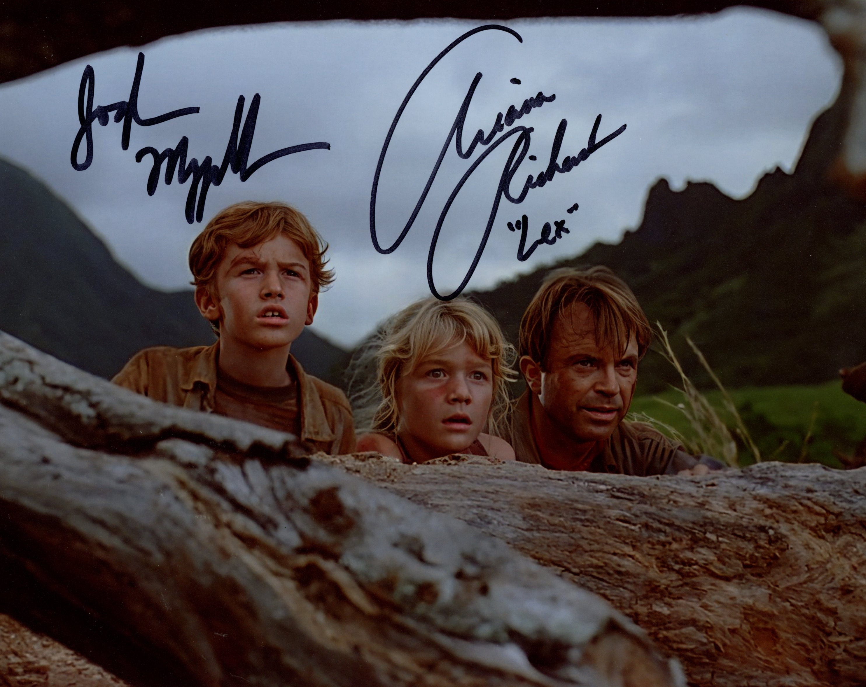 Jurassic Park Joseph Mazzello & Ariana Richards 8x10 Signed Photo