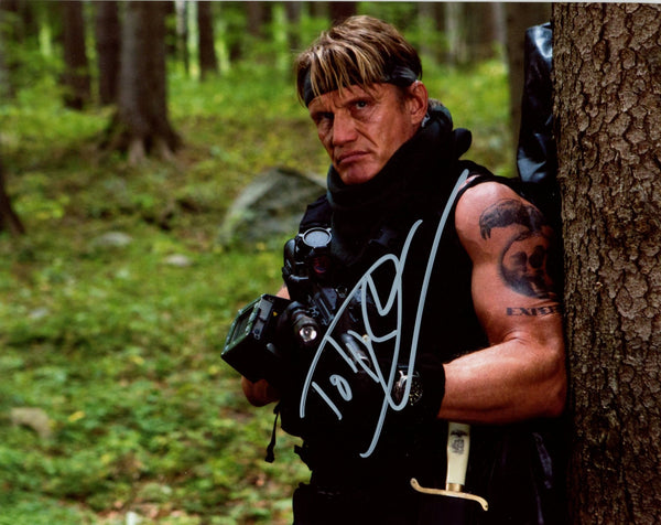 Dolph Lundgren The Expendables 8x10 Signed Photo JSA Certified Autograph