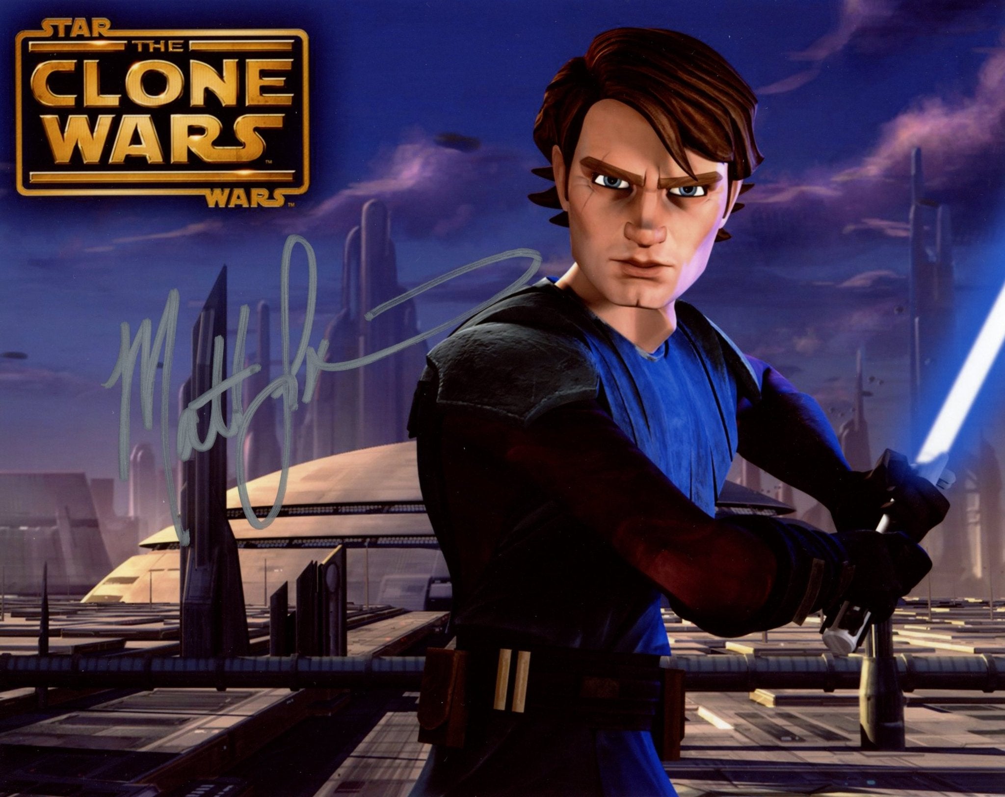 Matt Lanter Star Wars Clone Wars 8x10 Signed Photo JSA Certified Autograph