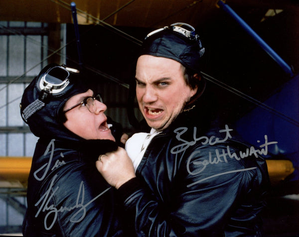 Police Academy 4 8x10 Bobcat Goldthwait & Tim Kazurinsky Signed Photo JSA Certified Autograph