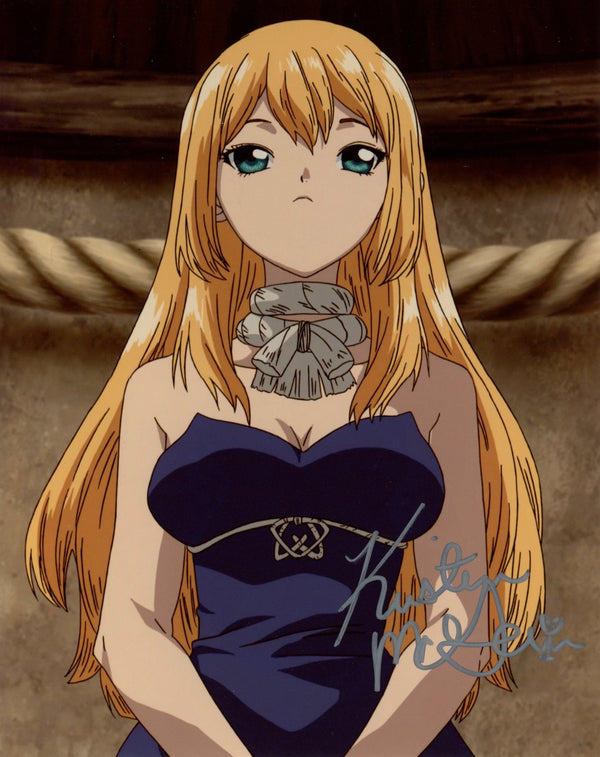 Kristen McGuire Dr. Stone 8x10 Photo JSA Certified Autograph