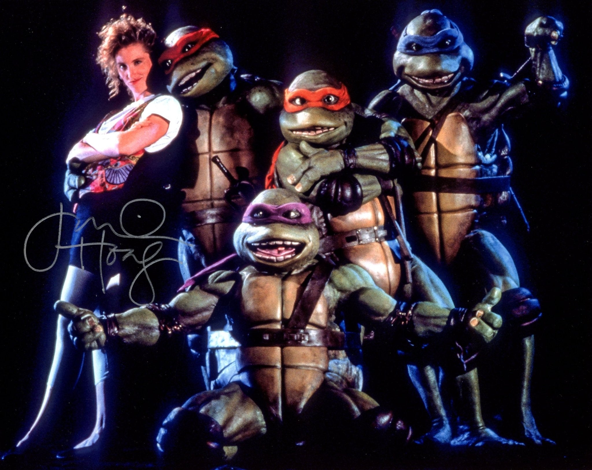 Judith Hoag Teenage Mutant Ninja Turtles 8x10 Signed Photo JSA Certified Autograph