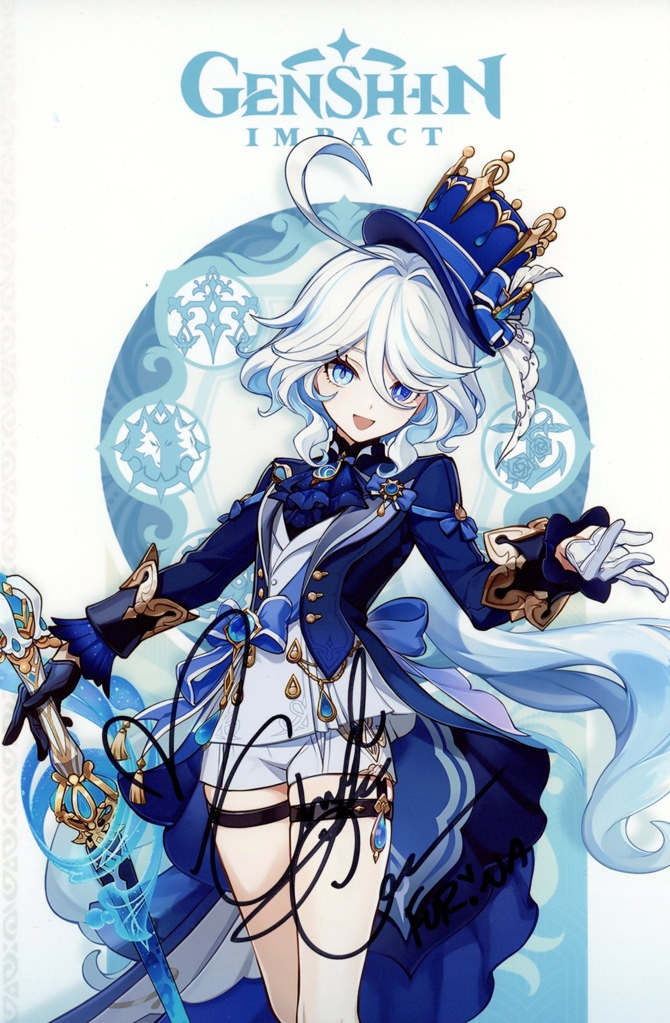 Amber Lee Connors Genshin Impact 8x12 Signed Photo JSA Certified Autograph