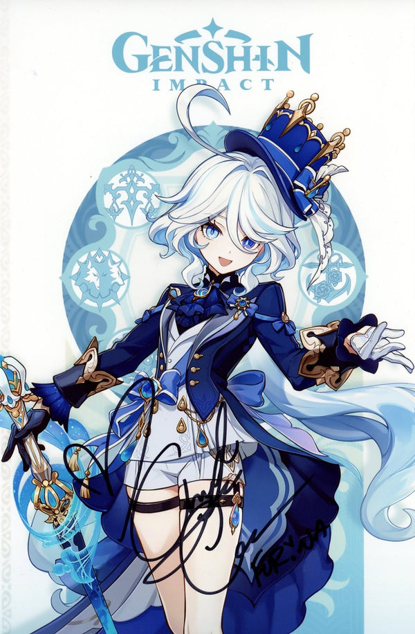 Amber Lee Connors Genshin Impact 8x12 Signed Photo JSA Certified Autograph