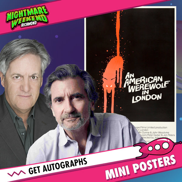 Griffin Dunne & David Naughton: Duo Autograph Signing on Mini Posters, September 28th