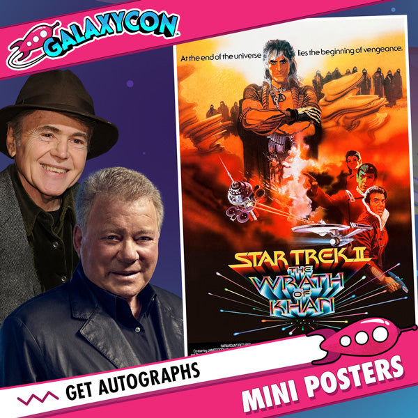 William Shatner & Walter Koenig: Duo Autograph Signing on Mini Posters, July 4th