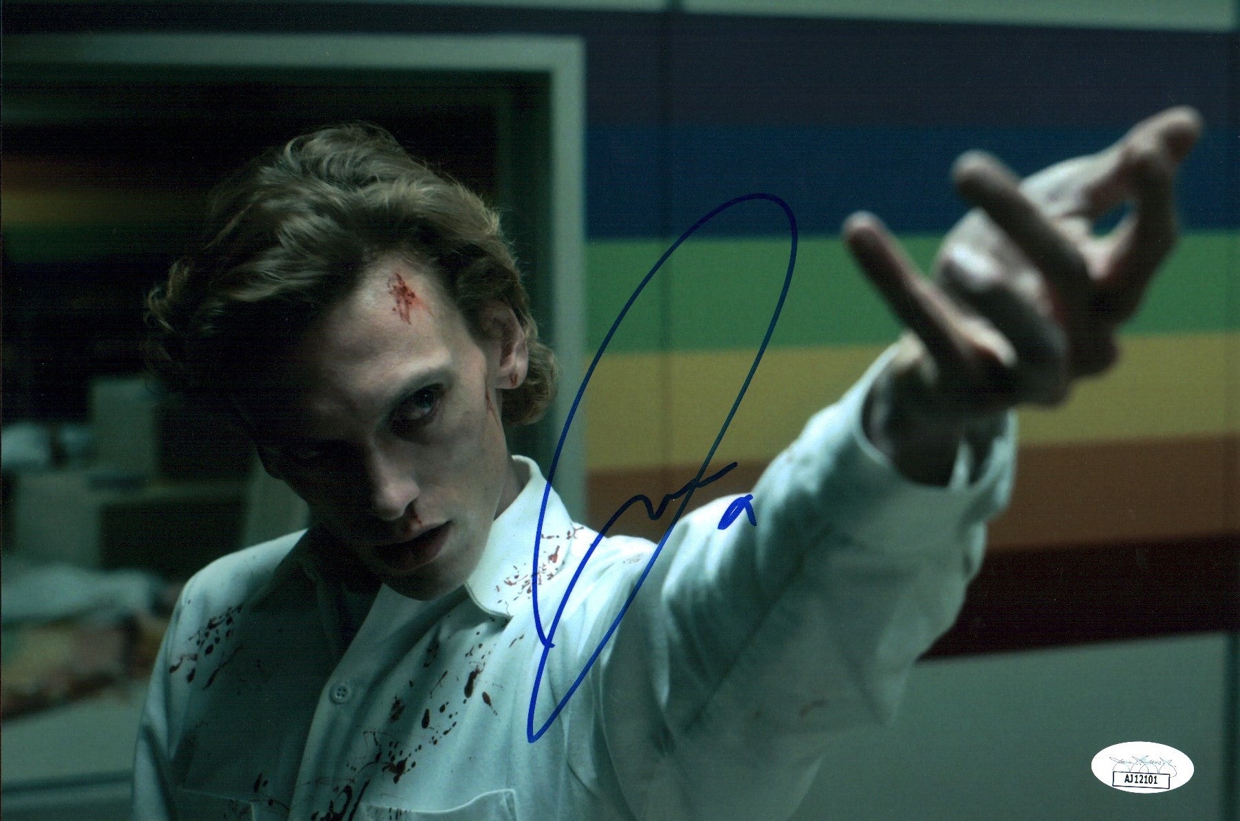 Jamie Campbell Bower Stranger Things 8x12 Signed Photo JSA COA Certified Autograph