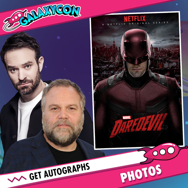Charlie Cox & Vincent D'Onofrio: Duo Autograph Signing on Photos, November 16th