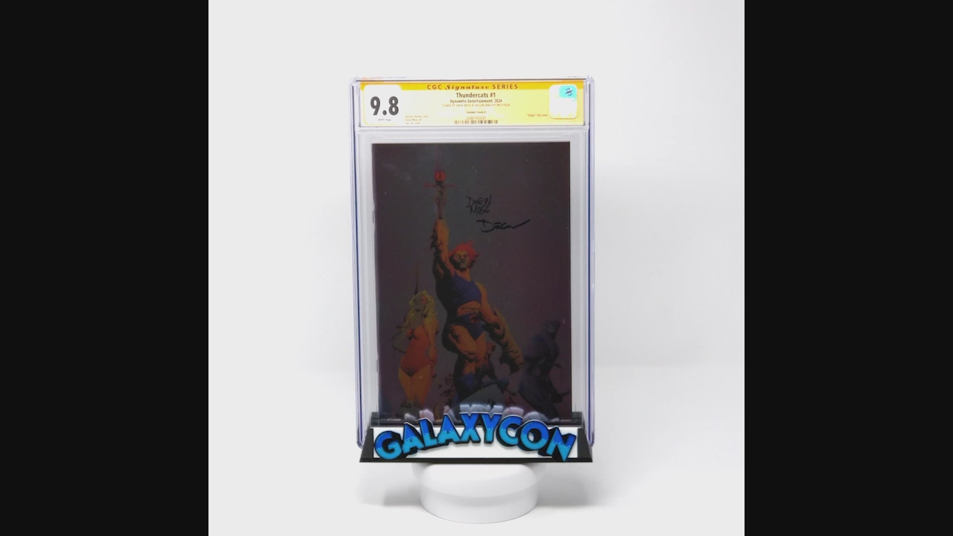 Thundercats #1 Variant Foil Cover X Dynamite Comics CGC Signature Series 9.8 Signed Moss, Shalvey