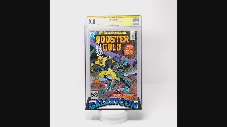 Booster Gold #1 DC Comics CGC Signature Series 9.8 Cast x2 Signed Dan Jurgens, Mike DeCarlo