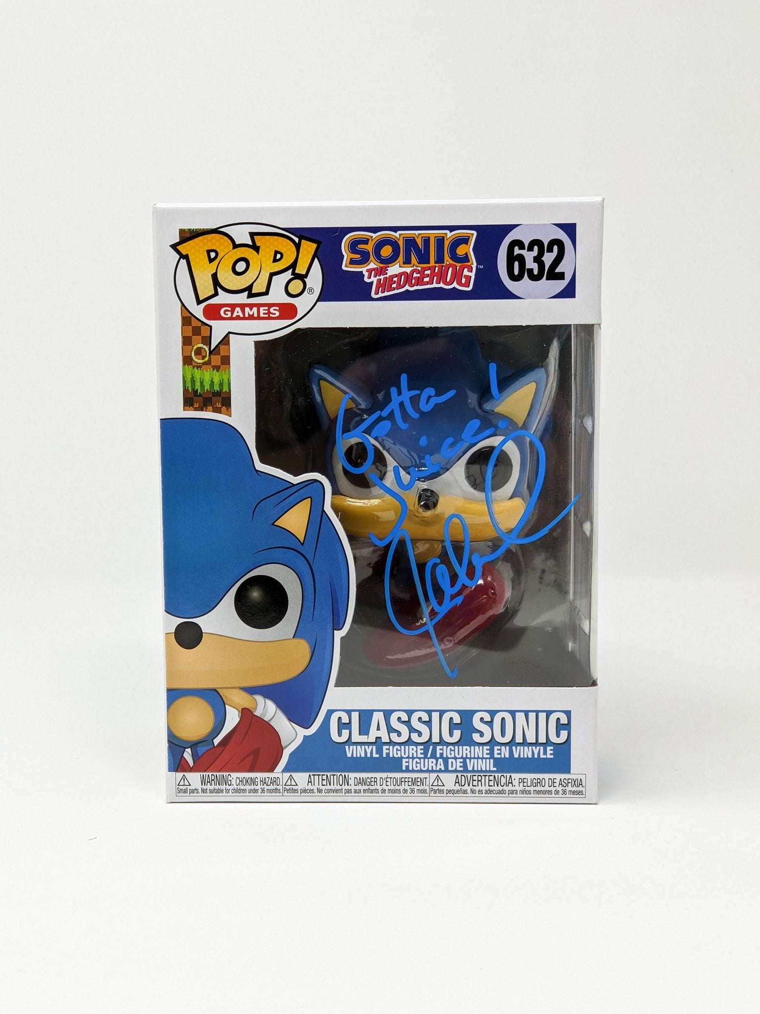 Jaleel White Classic Sonic #632 Signed Funko Pop JSA Certified Autograph