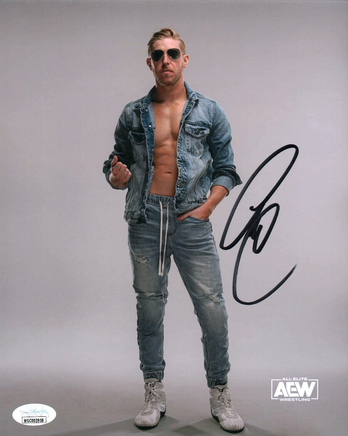 Orange Cassidy AEW Wrestling 8x10 Signed Photo JSA Certified Autograph