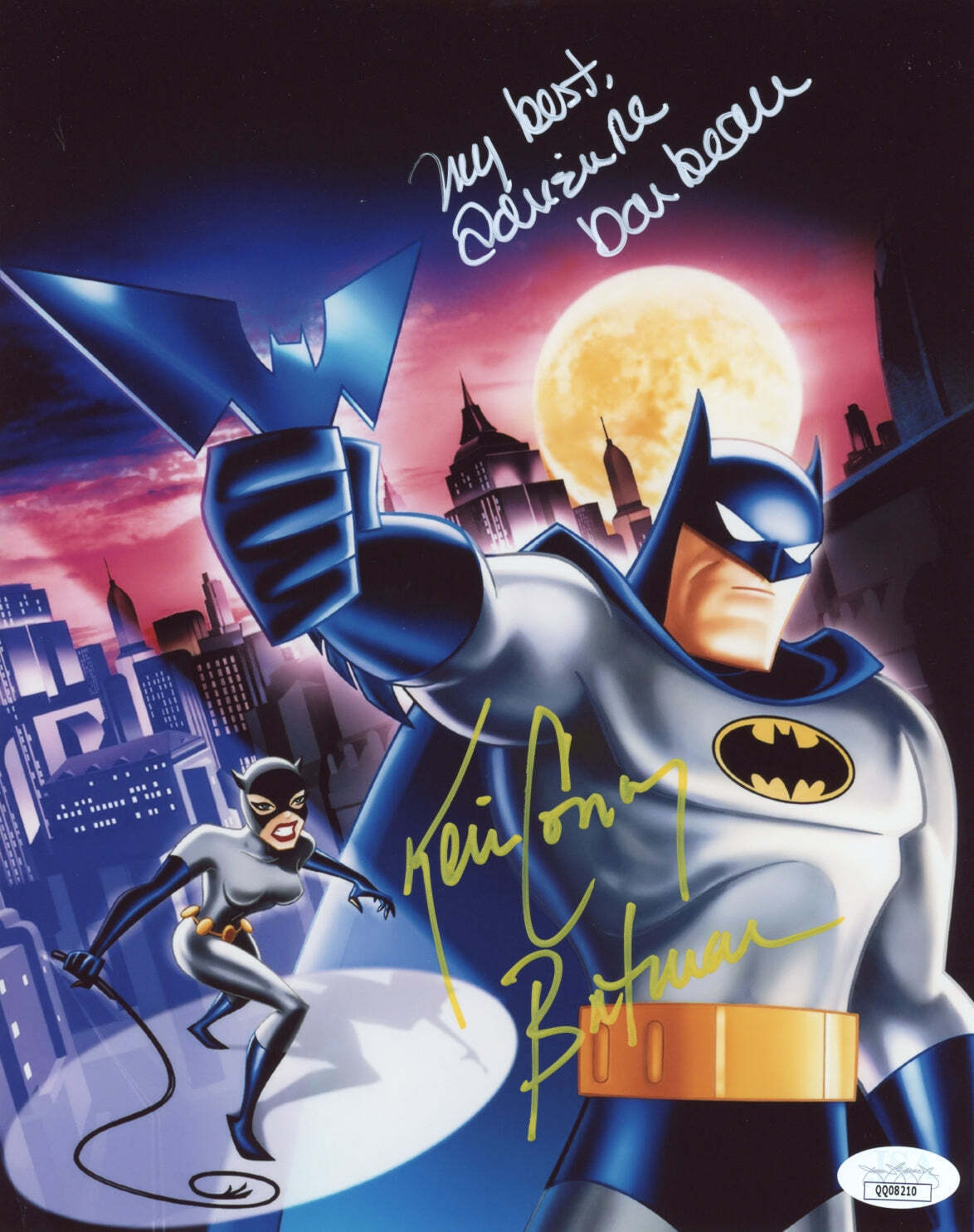 Batman Animated 8x10 Signed Photo Barbeau Conroy JSA COA Certified Autograph GalaxyCon