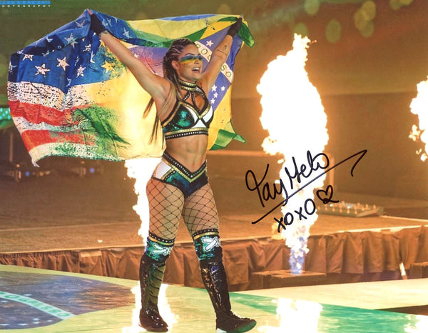 Tay Melo AEW Wrestling 8x10 Signed Photo JSA Certified Autograph