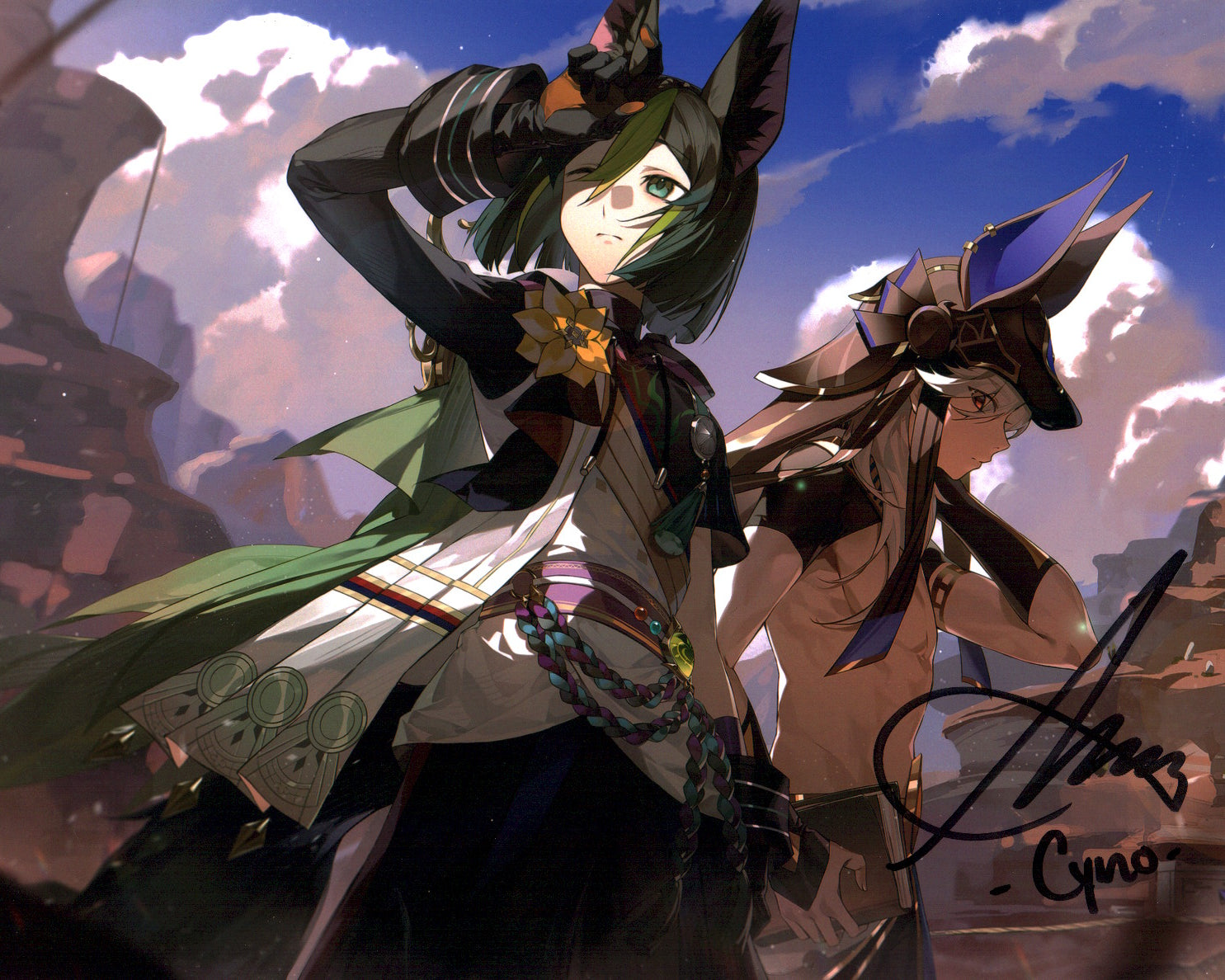 Alejandro Saab Genshin Impact 8x10 Signed Photo JSA Certified Autograp