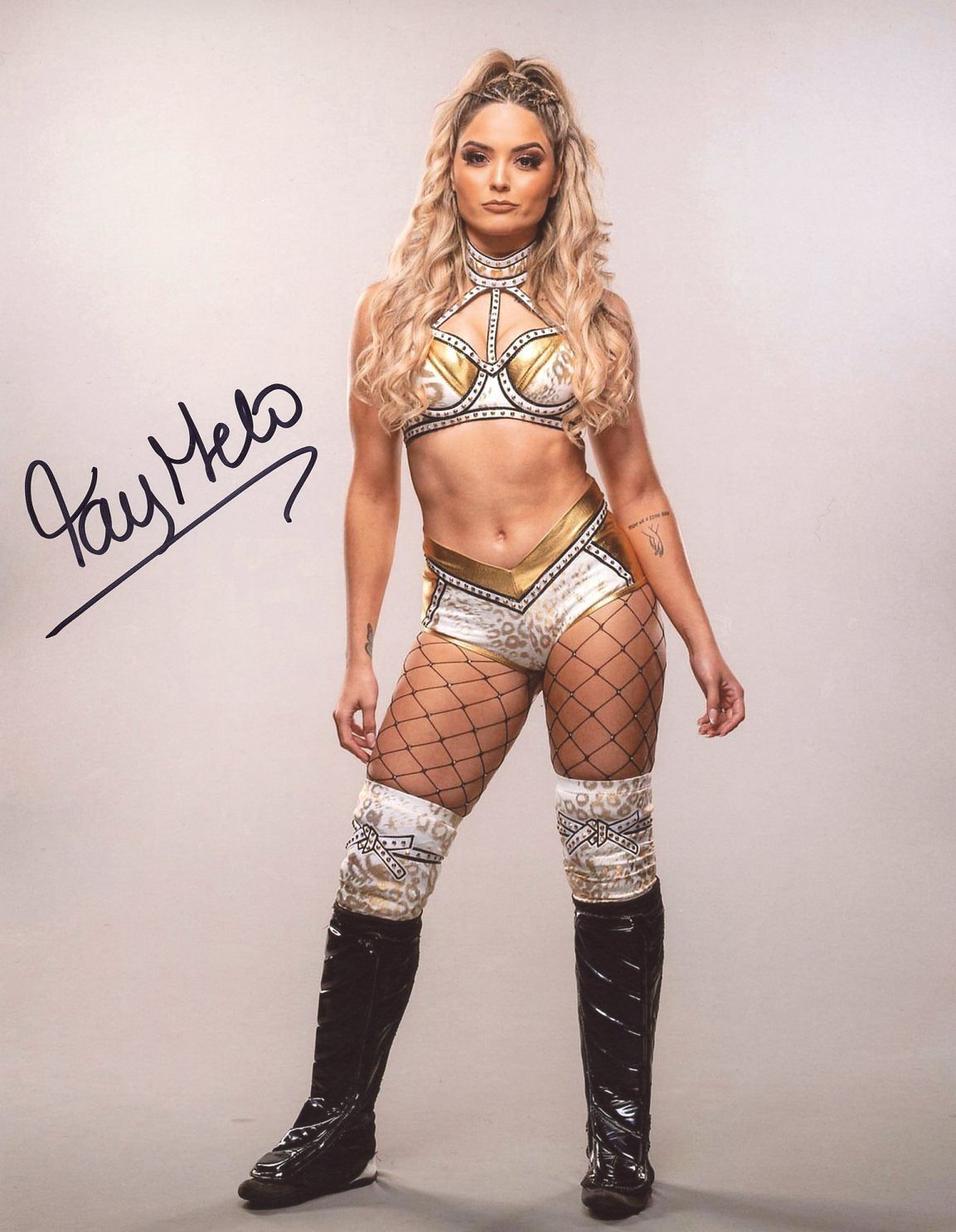 Tay Melo AEW Wrestling 8x10 Signed Photo JSA Certified Autograph