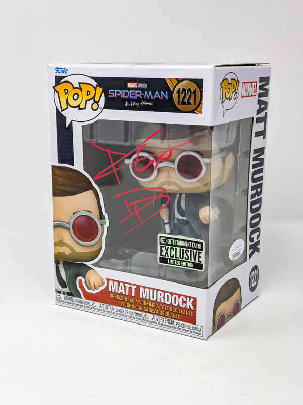 Charlie Cox Spiderman Matt Murdock #1221 Signed Funko Pop JSA Certified Autograph