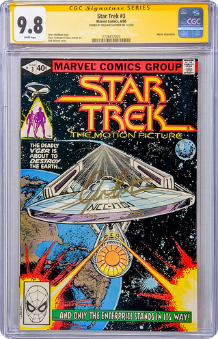 Star Trek #3 Marvel Comics CGC Signature Series 9.8 William Shatner GalaxyCon