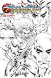 Thundercats #1 Cover ZG 1:10 Rob Liefeld B&W Variant Cover Comic Book GalaxyCon
