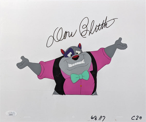 Don Bluth All Dogs Go to Heaven 10.5x12.5 Signed Animation Production Cel JSA COA Certified Autograph
