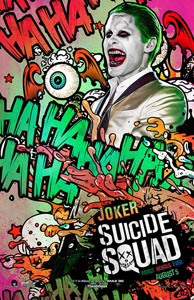 Jared Leto as Joker Suicide Squad Quotes Poster Wall Decor – Twentyonefox