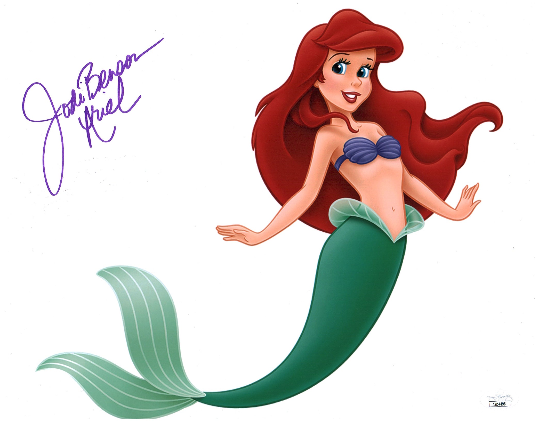 Jodi Benson Disney The Little Mermaid 11x14 Signed Photo Poster JSA COA Certified Autograph