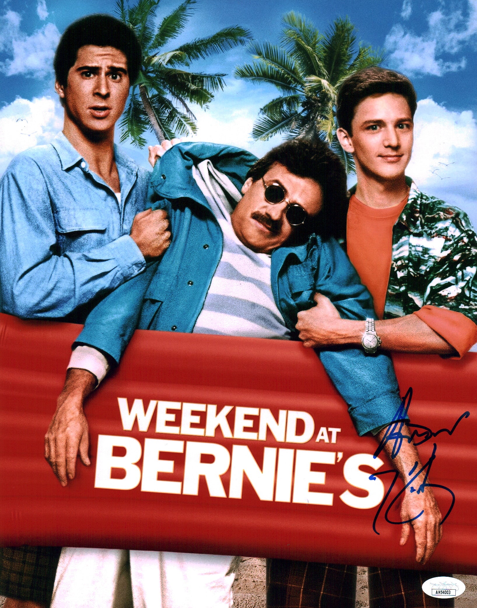Andrew McCarthy Weekend at Bernie's 11x14 Signed Photo Poster JSA Certified Autograph