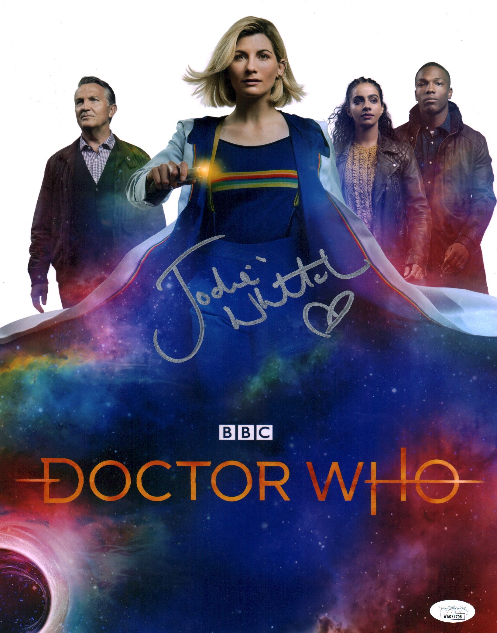 Jodie Whittaker Doctor Who 11x14 Signed Photo Poster JSA Certified Autograph