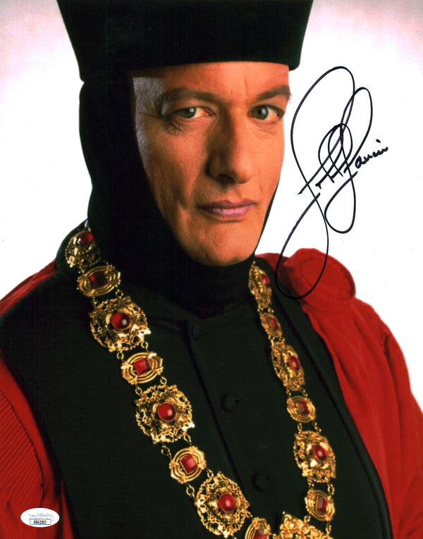John de Lancie Star Trek 11x14 Signed Mini Poster JSA Certified Autograph