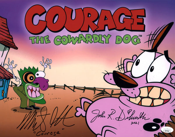 Courage the Cowardly Dog 11x14 Signed Photo Poster Dilworth Grabstein JSA COA Certified Autographs