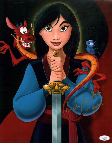 Ming-Na Wen Disney Mulan 11x14 Signed Photo Poster JSA COA Certified Autograph