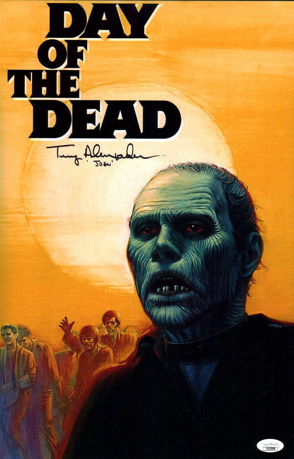 Terry Alexander Day of the Dead 11x17 Photo Poster Signed JSA Certified Autograph