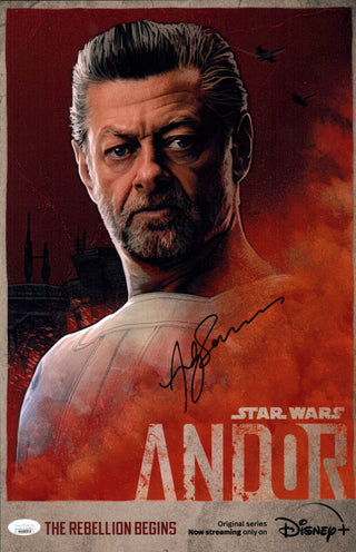 Andy Serkis Star Wars Andor 11x17 Signed Photo Poster JSA Certified Autograph