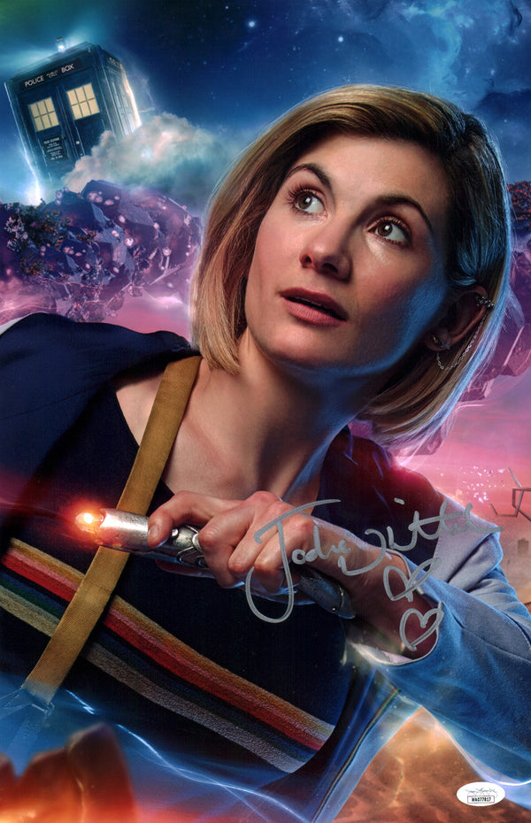 Jodie Whittaker Doctor Who 11x17 Signed Photo Poster JSA Certified Autograph