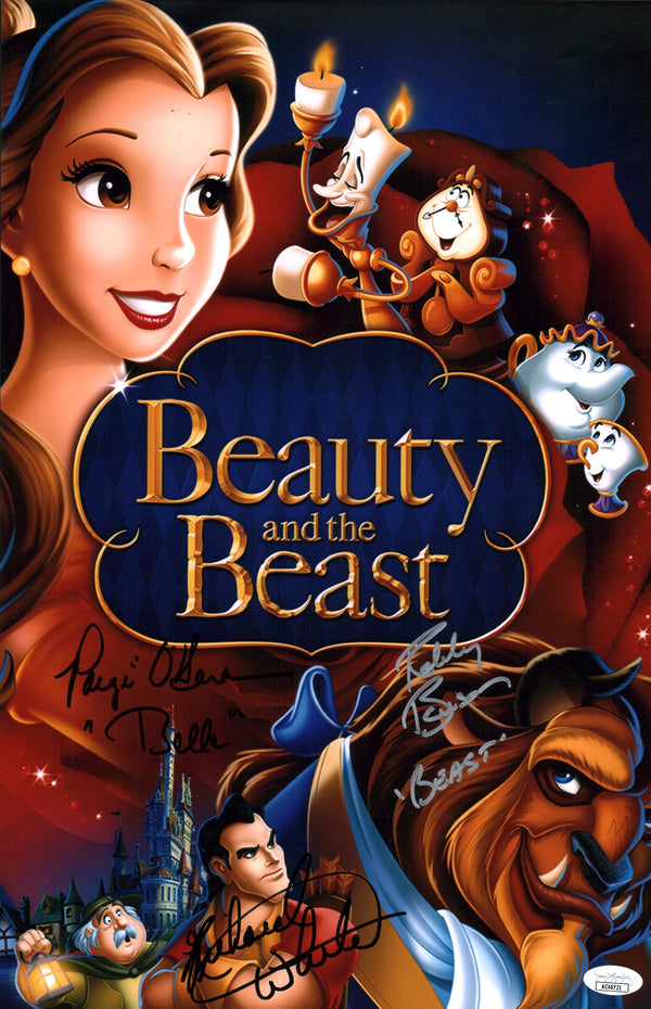 Disney Beauty and the Beast 11x17 Photo Poster Signed  Benson O'Hara White JSA Certified Autograph
